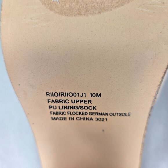 NWT Madden Girl RIIO Womens Canvas Ankle Strap Block Heel Sandals - Picture 6 of 8